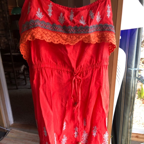 Ya Los Angeles Dresses & Skirts - Bright orange sundress - Size medium